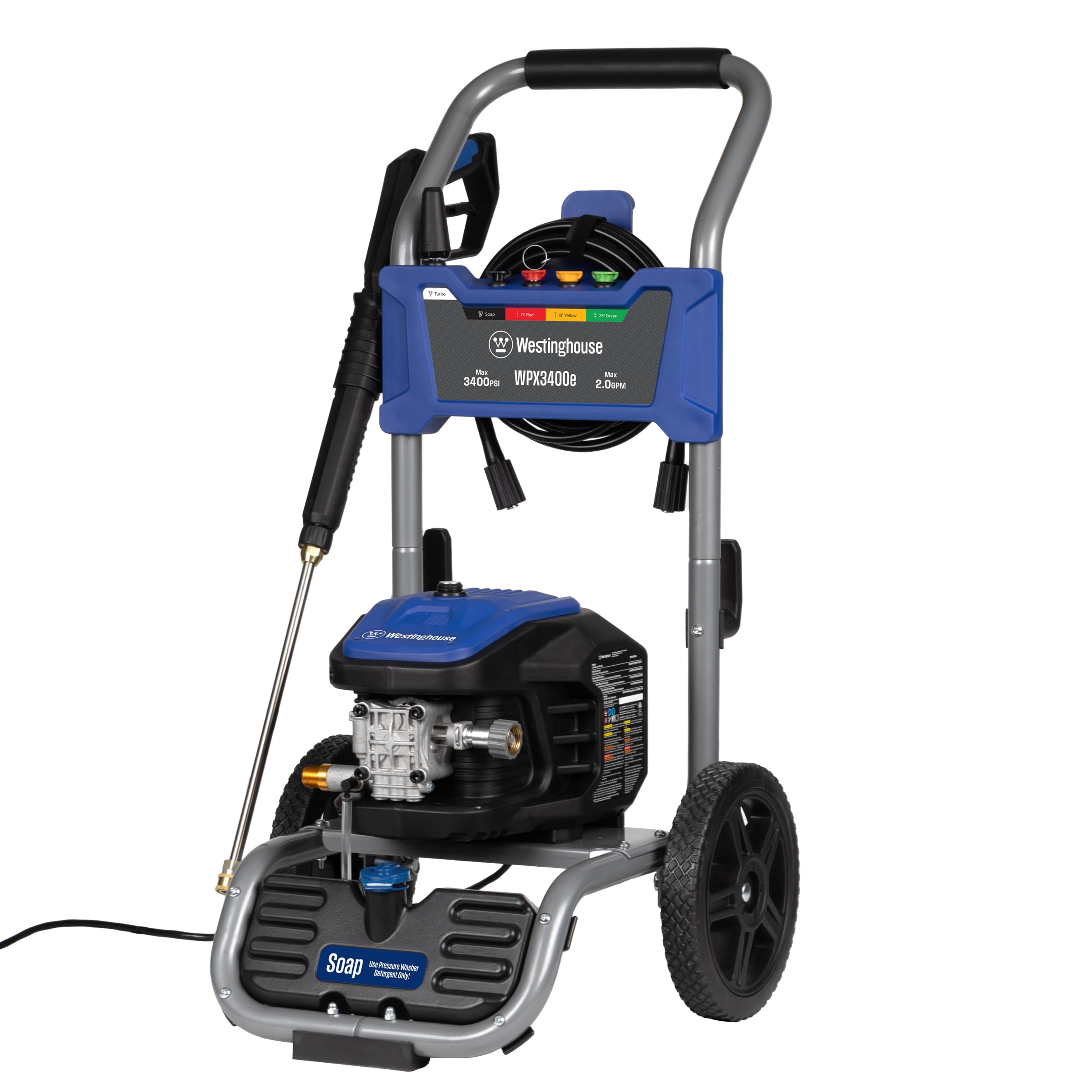 WESTINGHOUSE WPX3400e Electric Pressure Washer - 3400 PSI & 2.0 GPM