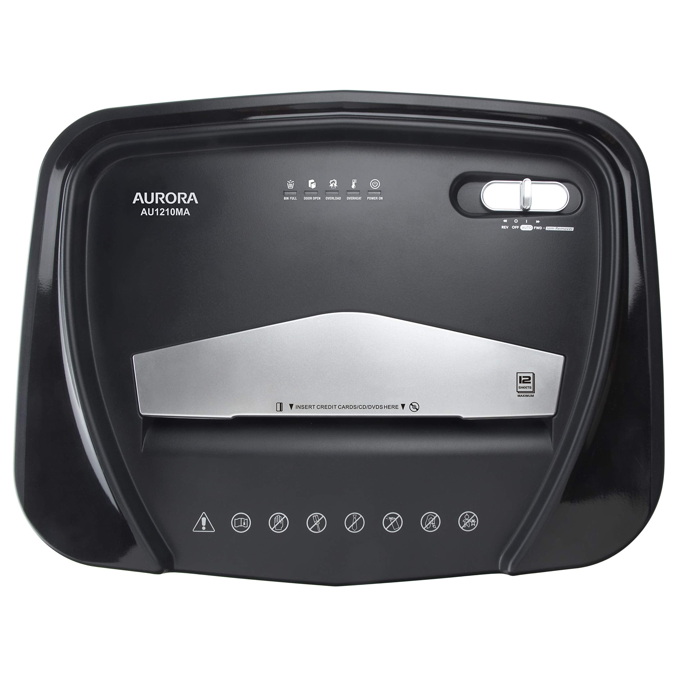 AURORA AU1210MA Micro-Cut Shredder for Paper & CDs