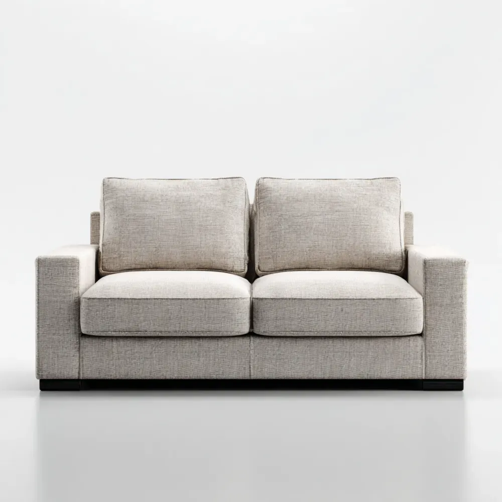 Sofá de dos plazas 150x90x85 cm - Beige - Estilo Contemporáneo