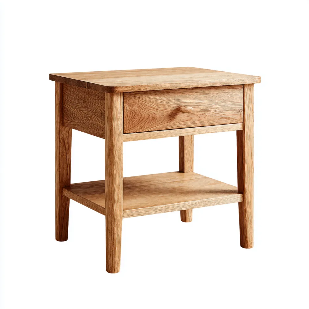 Mesita de noche 50x40x60 cm Madera de Roble - Estilo Clásico