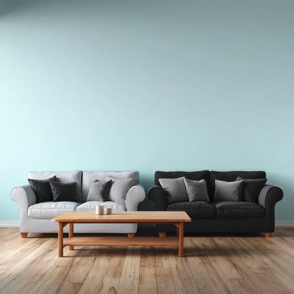 Conjunto de Sofás 2 Plazas Tapizado Tela 150x85x95 cm – Gris/Negro – Diseño Clásico