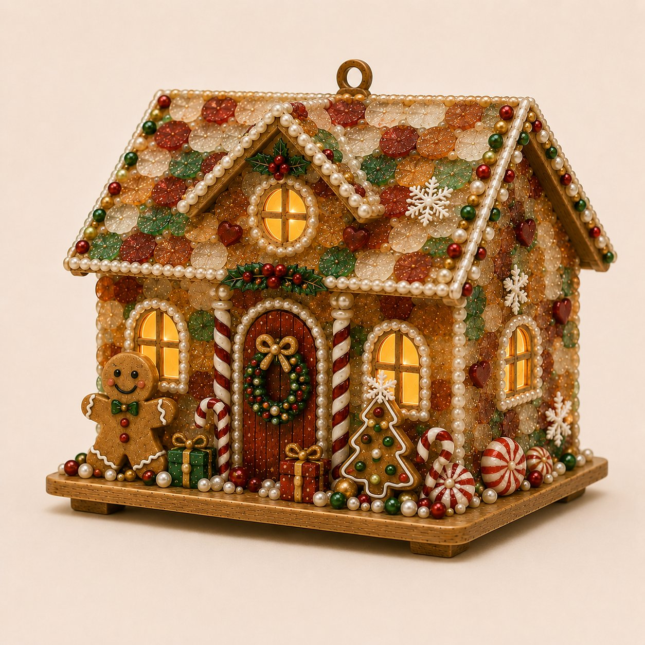 🎅DIY Pearl Art Christmas House Kit – Create a Sparkling Handmade Holiday Decoration
