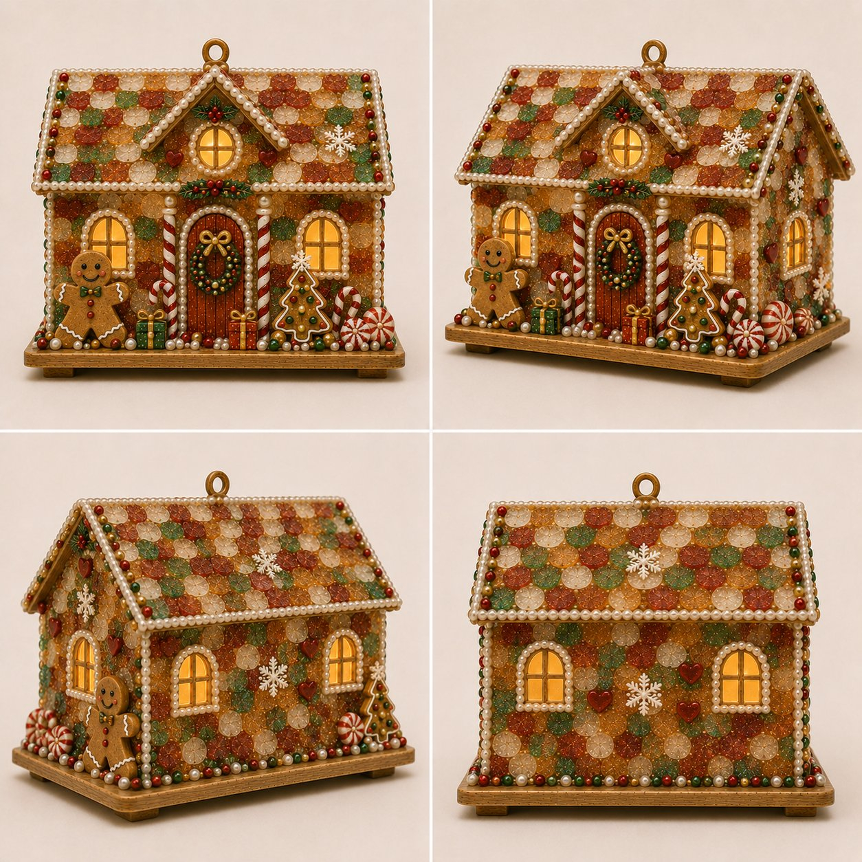🎅DIY Pearl Art Christmas House Kit – Create a Sparkling Handmade Holiday Decoration