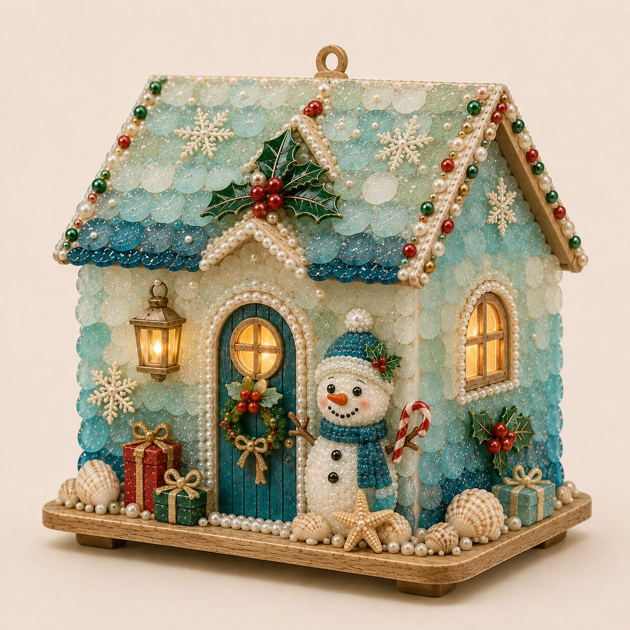 🎅DIY Pearl Art Christmas House Kit – Create a Sparkling Handmade Holiday Decoration