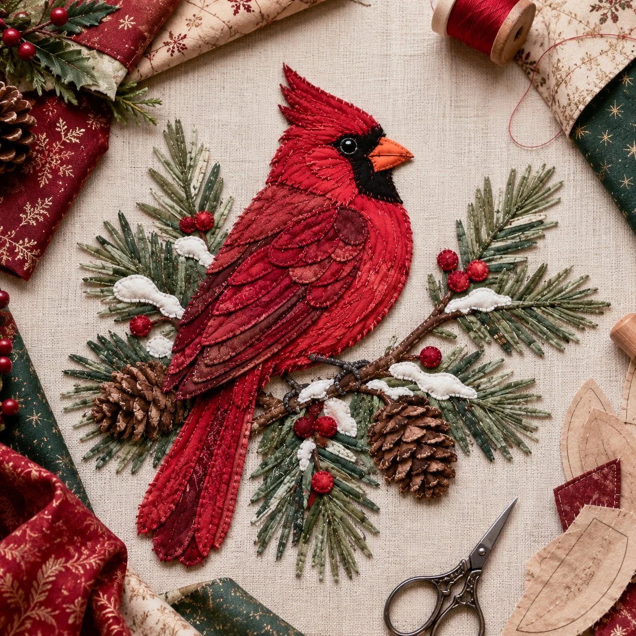🎅Christmas Patchwork Fabric DIY Decor Kit