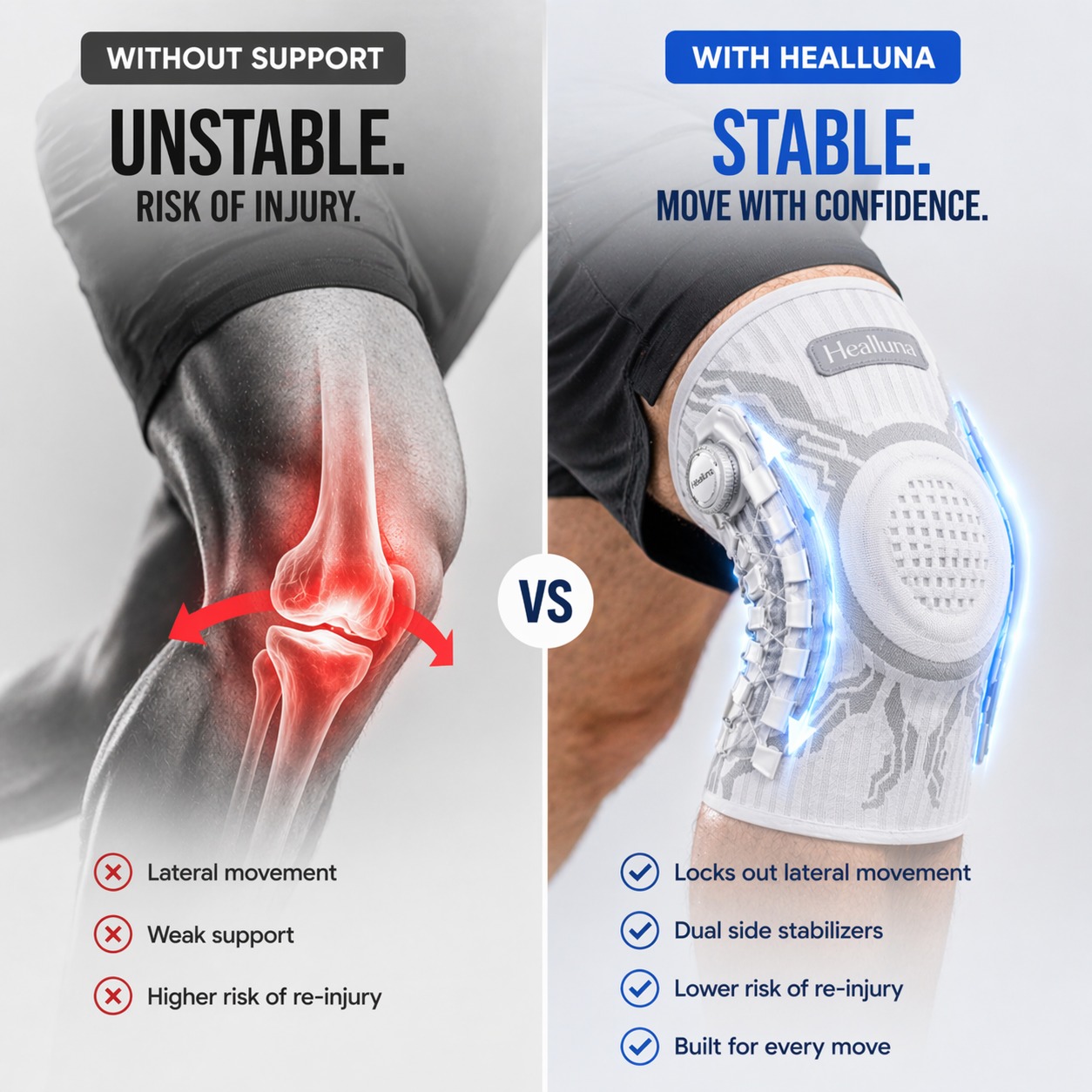 KneeFlex Pro Adjustable Compression Knee Brace