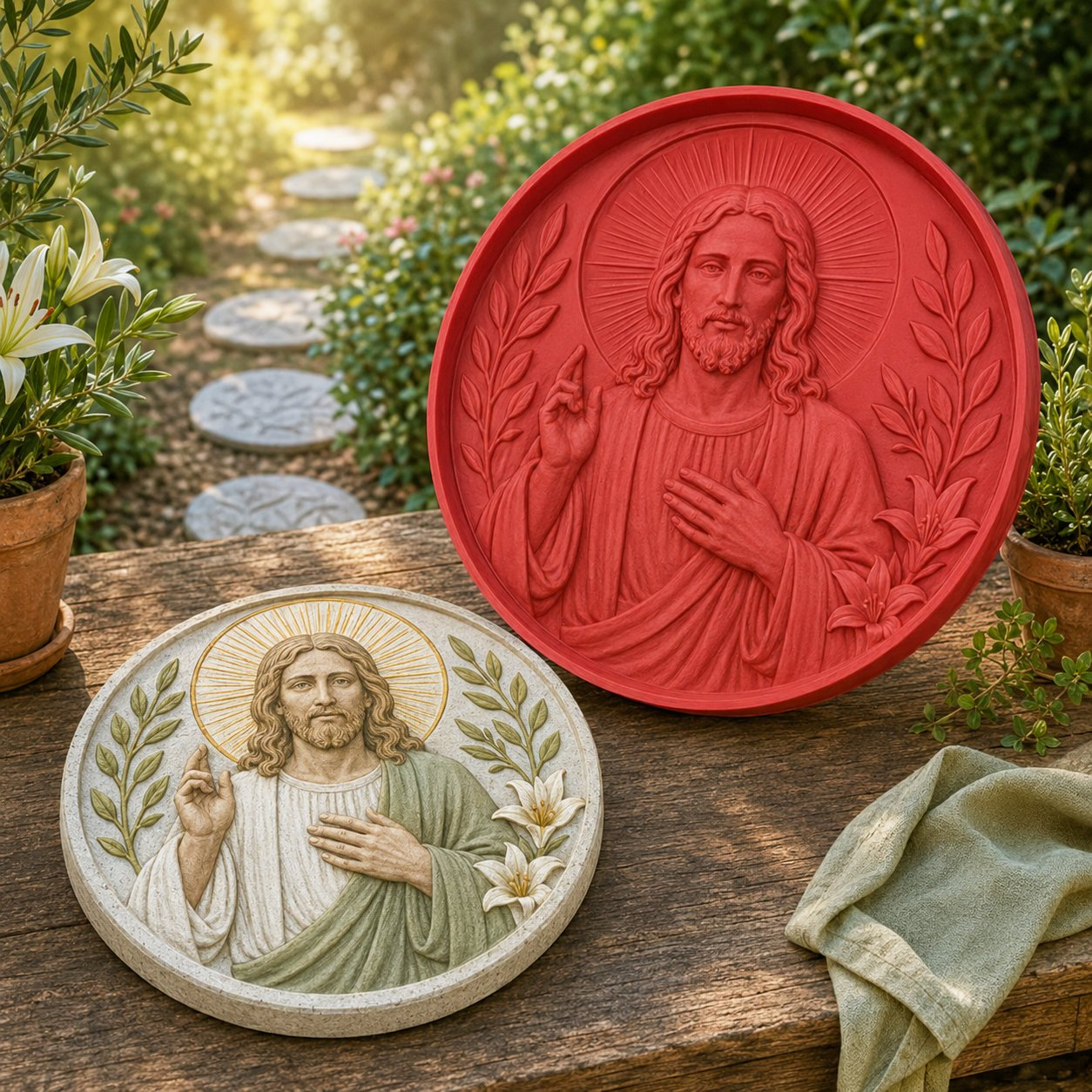 💥 LAST DAY 49% OFF - 🌻 Reusable Sunflower Stepping Stone Mold