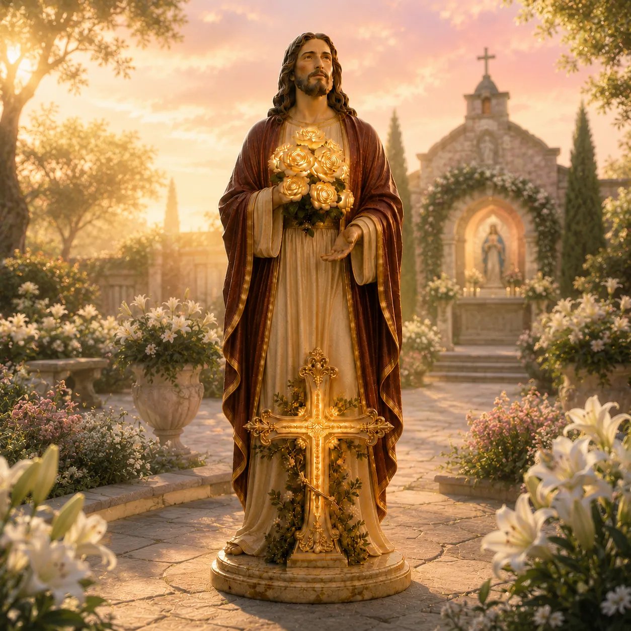 💗Virgin Mary Garden Light