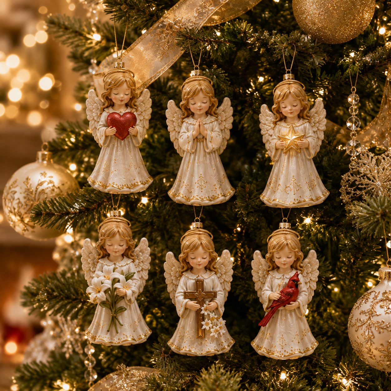 Angel Christmas ornament collection