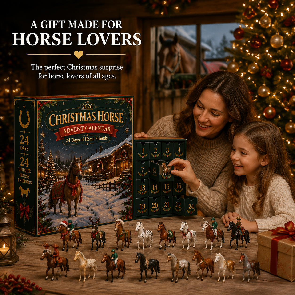 Christmas Horse Advent Calendar – 24 Days of Horse Friends product detail