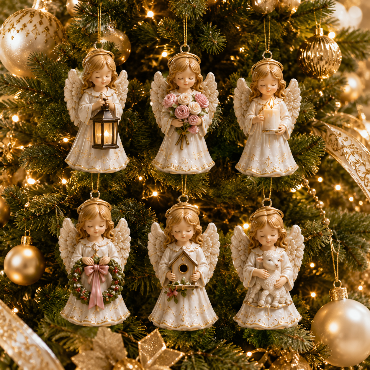 24 Days of Angel Blessings Christmas ornaments
