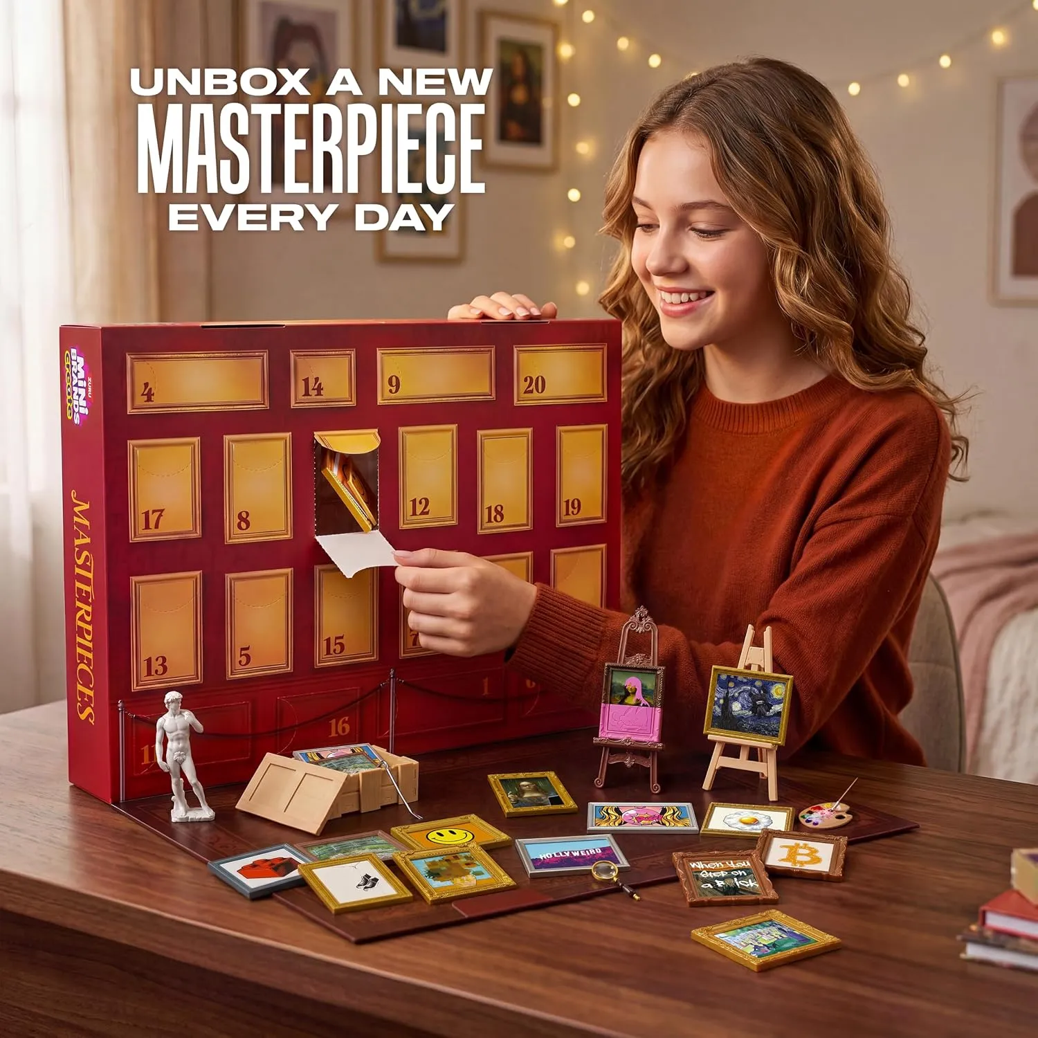 Miniature art collection and gallery display