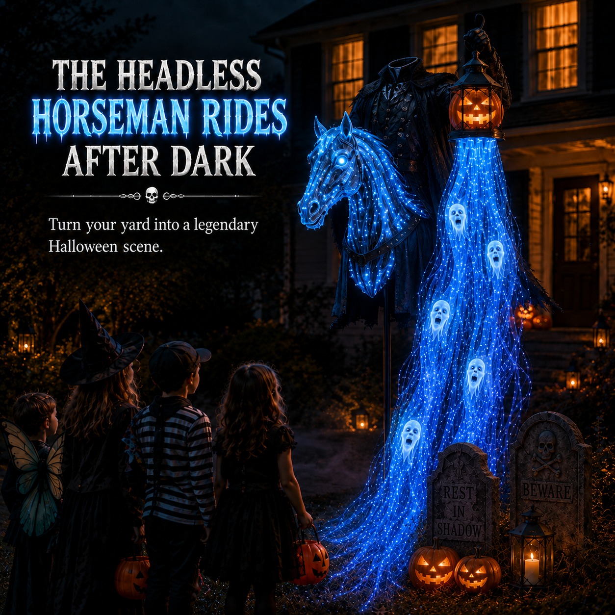 🎁Today 50% OFF🎁💀Halloween Soul Harvester Animated Garden Light