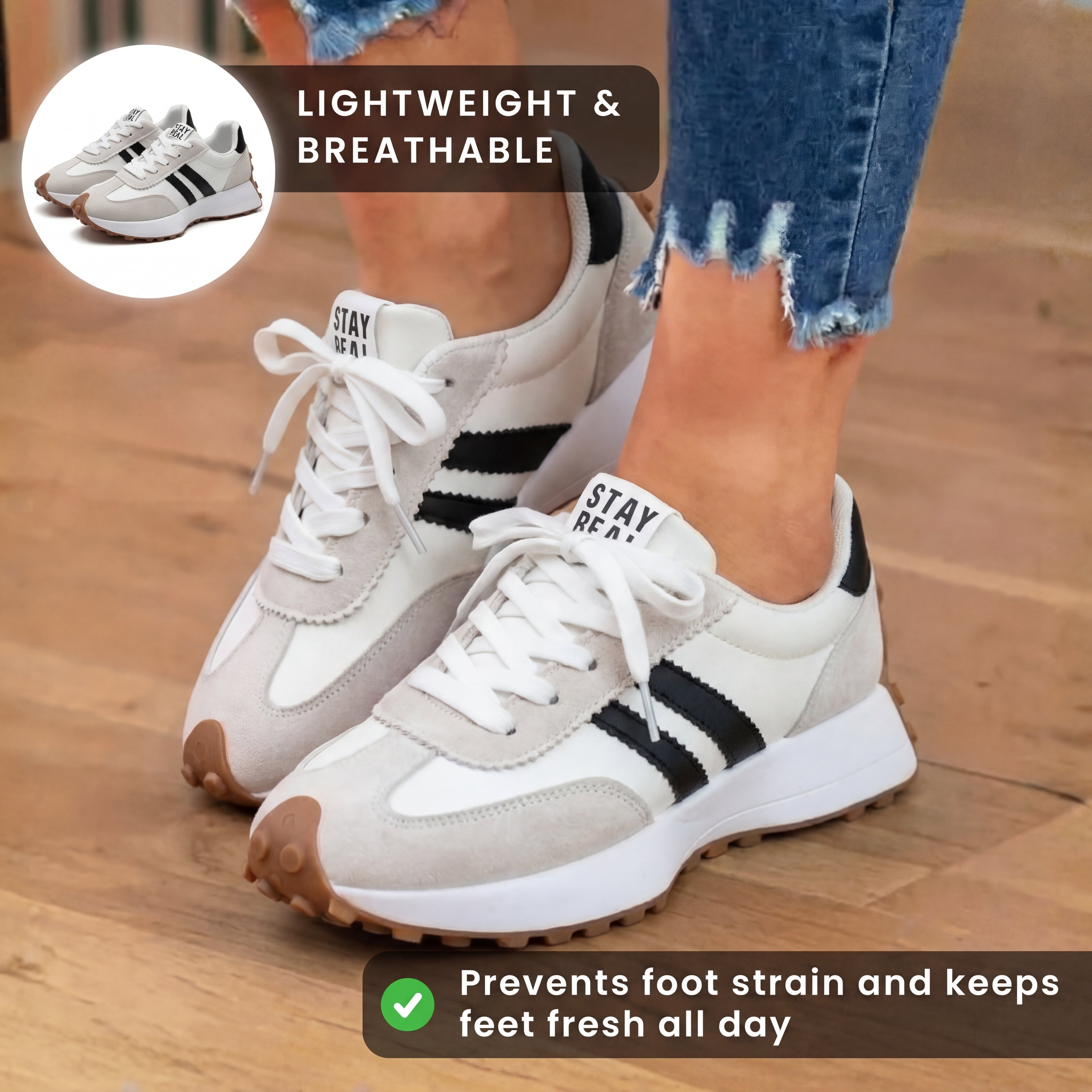 Classic  sneakers with a timeless style.