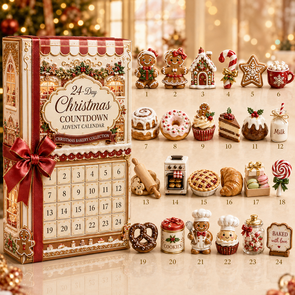 24-Day Christmas Bakery Collection Advent Calendar