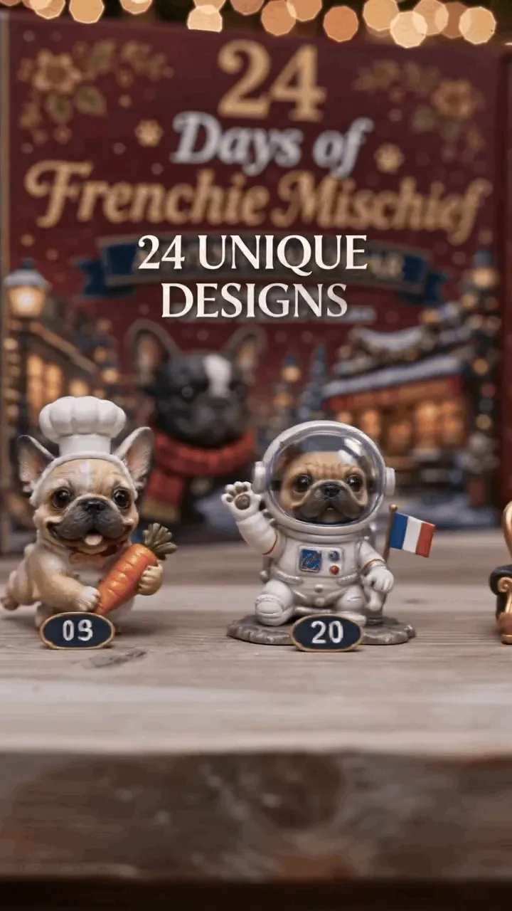 24 Days 24 Frenchies 24 Surprises Advent Calendar animation
