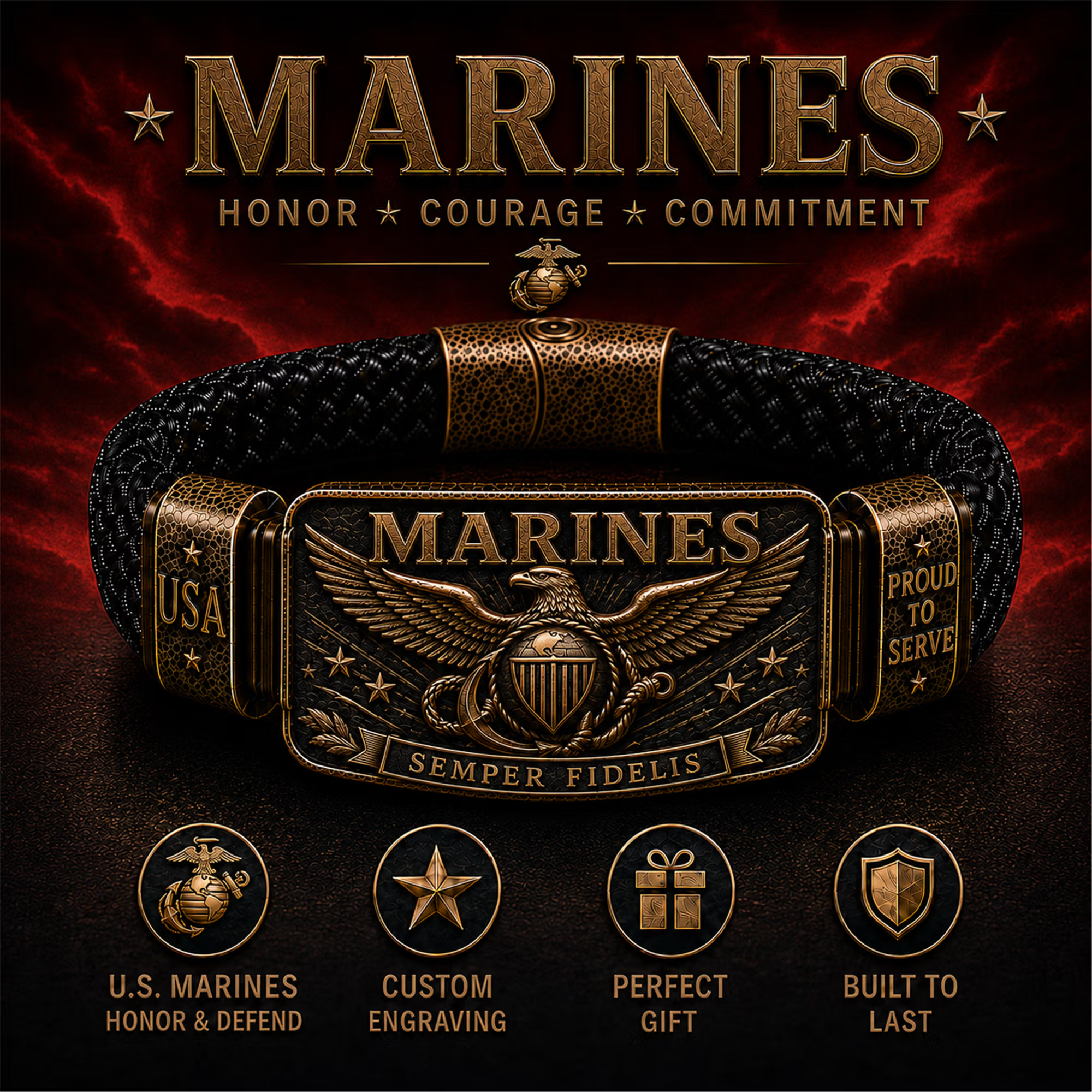 🔥Last Day 49% OFF🦅USA 250TM Freedom Legacy Bracelet (1776–2026)