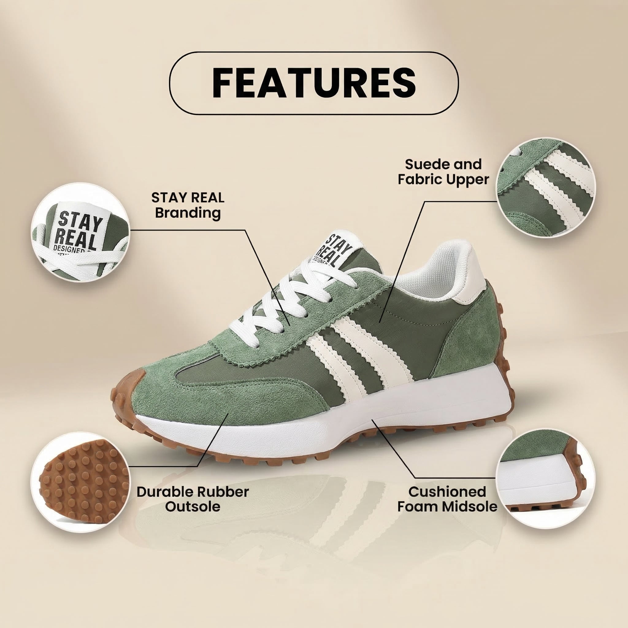Classic  sneakers with a timeless style.