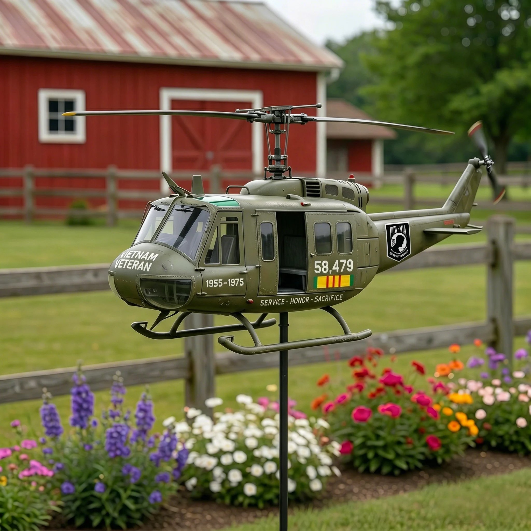 🏆Last Day Promo: 49% OFF 🎖️-Vietnam Veteran UH-1 Helicopter Wind Spinner- ✈️Buy 3 Free Shipping Today!