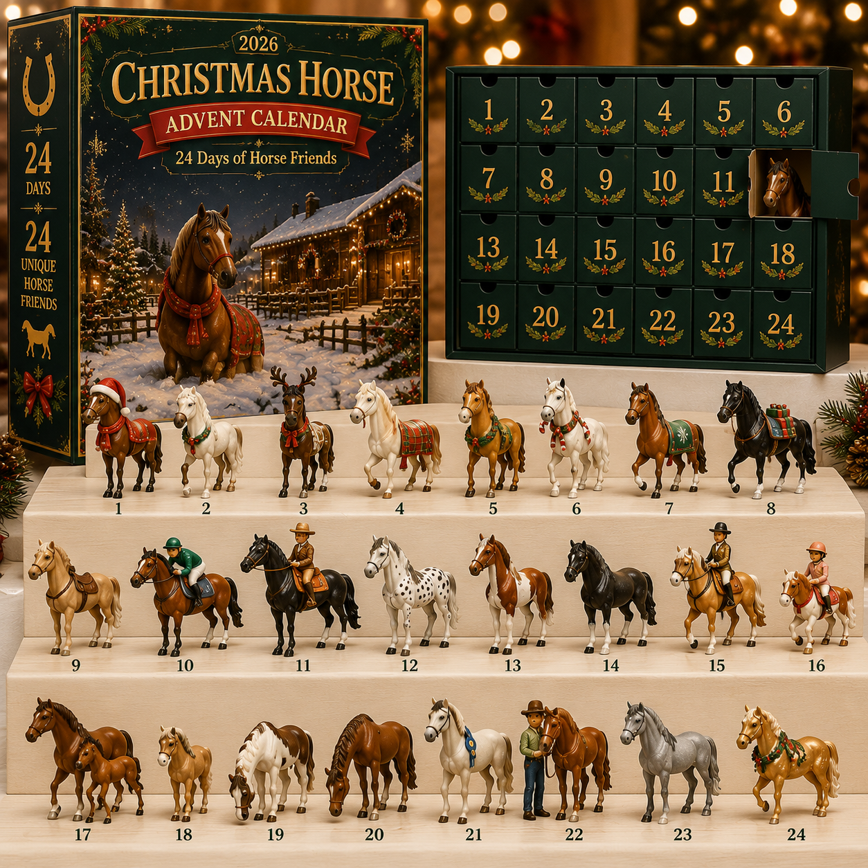 Christmas Horse Advent Calendar – 24 Days of Horse Friends