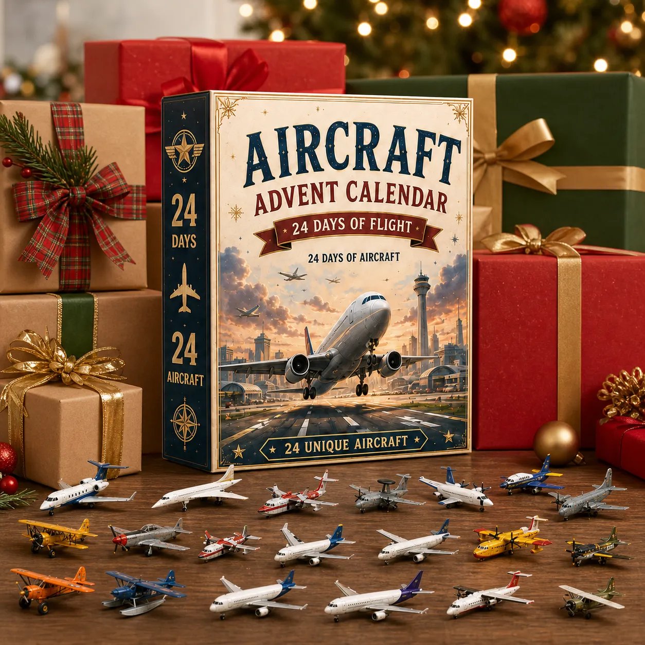 Aircraft advent calendar gift for aviation enthusiasts