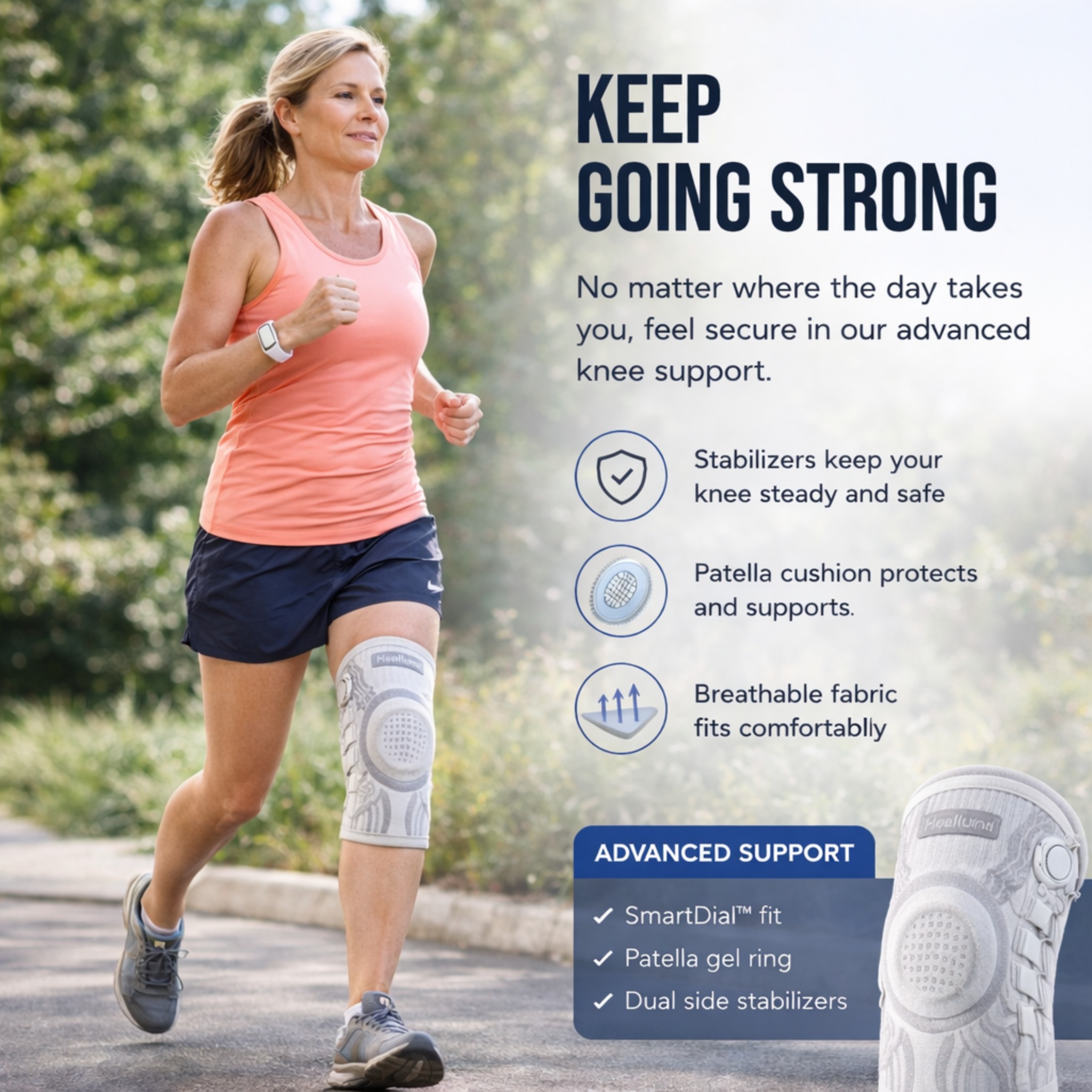 KneeFlex Pro Adjustable Compression Knee Brace