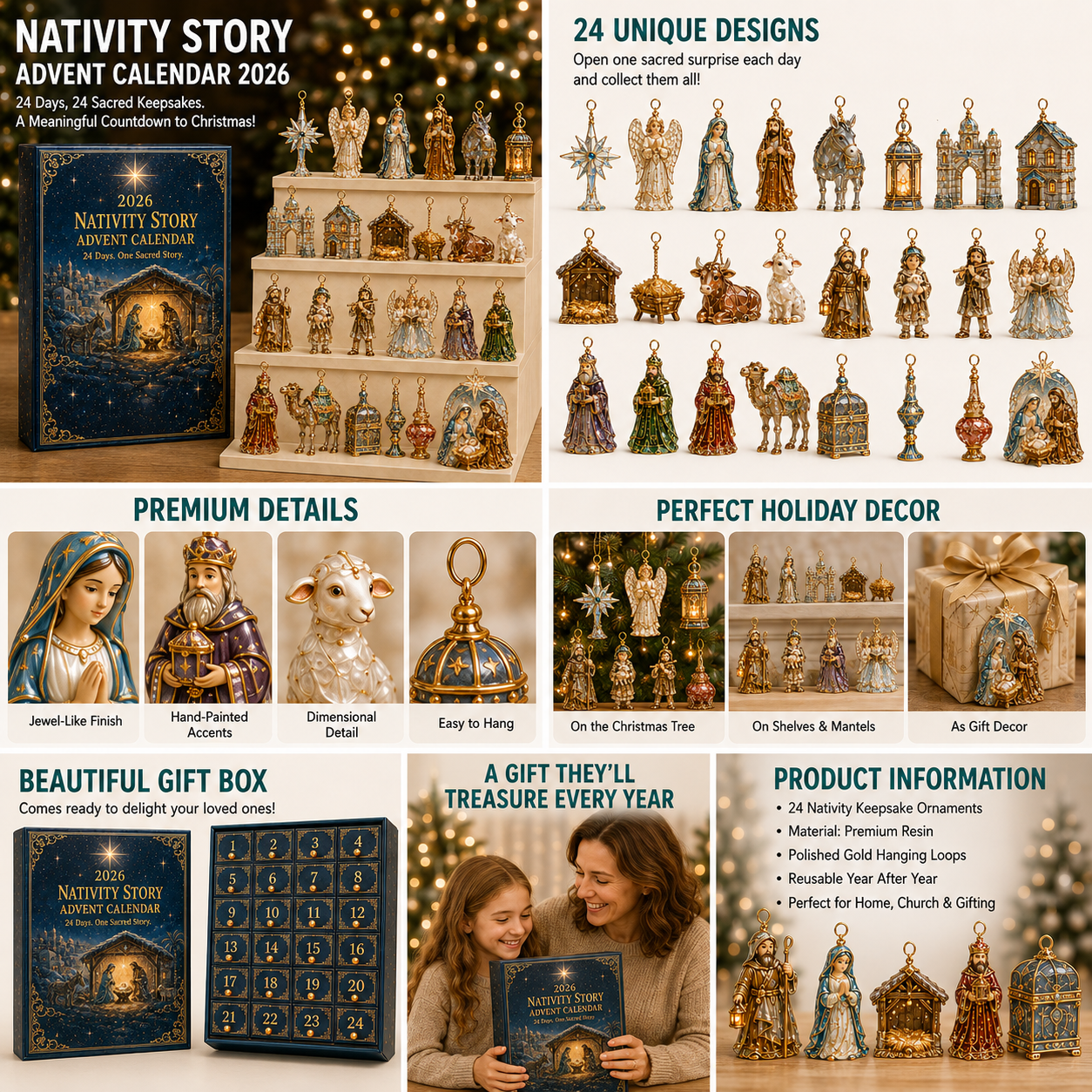 2026 Nativity Story Advent Calendar – 24 Days of Sacred Christmas Surprises additional product view