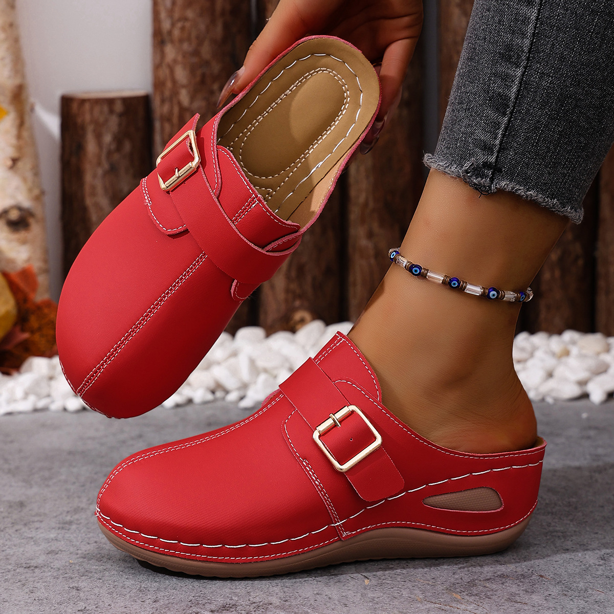 Women’s Summer Sandals – Lightweight Comfortable Slip-On Holiday Shoes