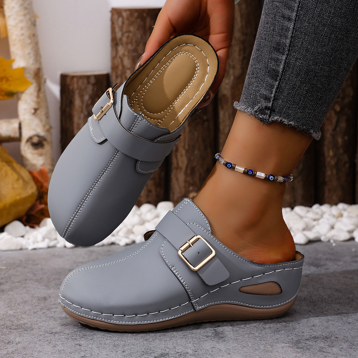 Women’s Summer Sandals – Lightweight Comfortable Slip-On Holiday Shoes