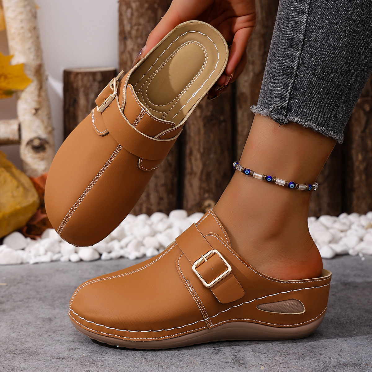 Women’s Summer Sandals – Lightweight Comfortable Slip-On Holiday Shoes