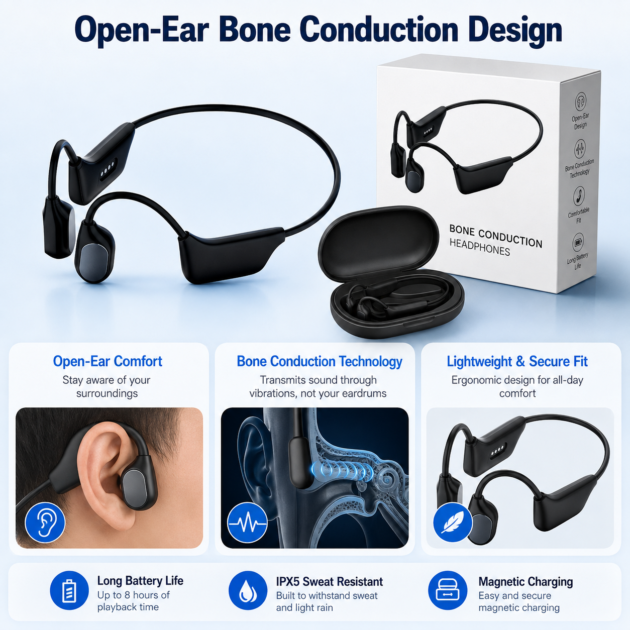 💖💥Limited-time offer! 🔥Bone Conduction Hearing Aids
