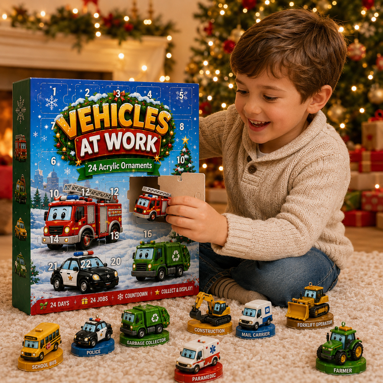 Opening the Vehicles At Work Advent Calendar