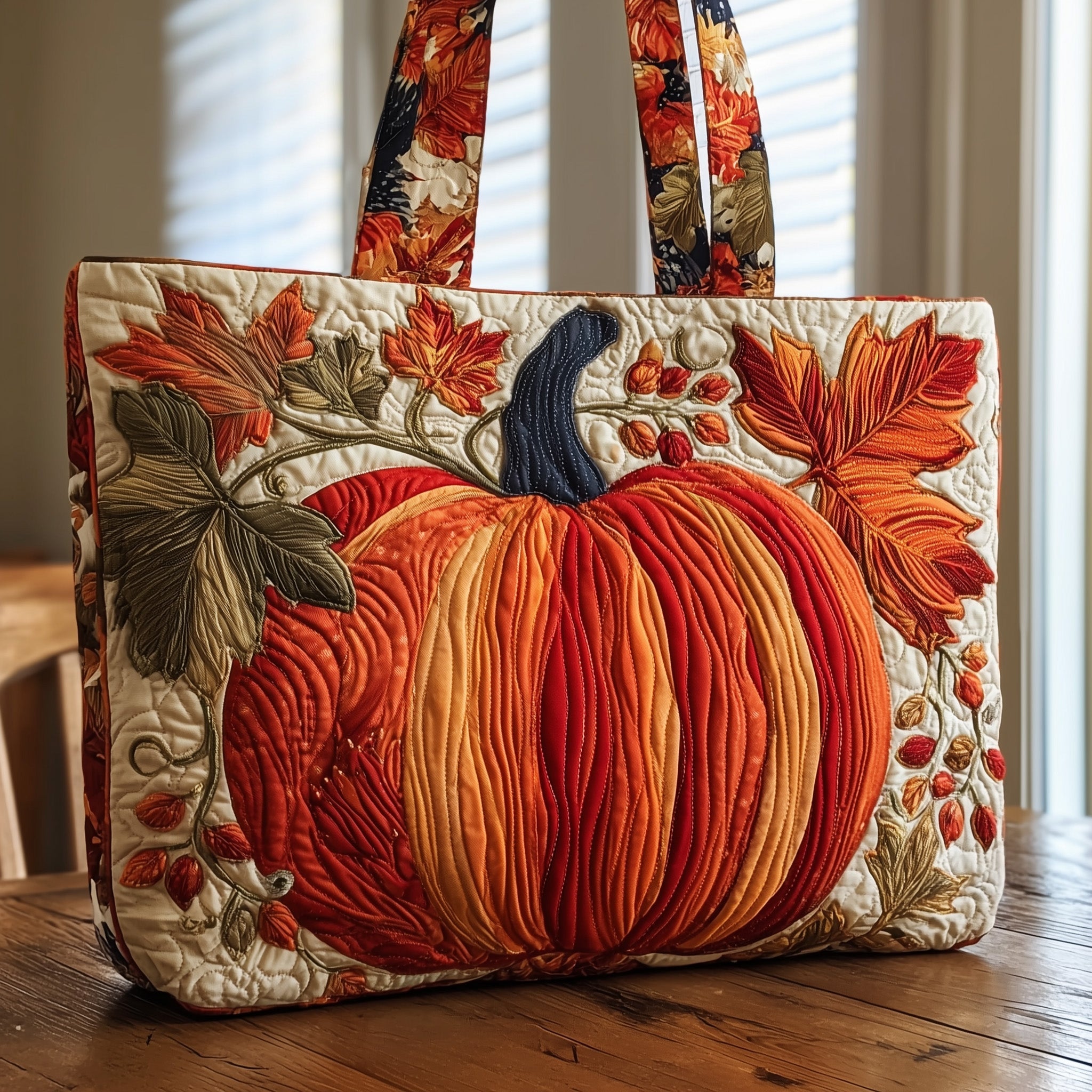 Pumpkin Quilted Tote Bag GFTONT1382