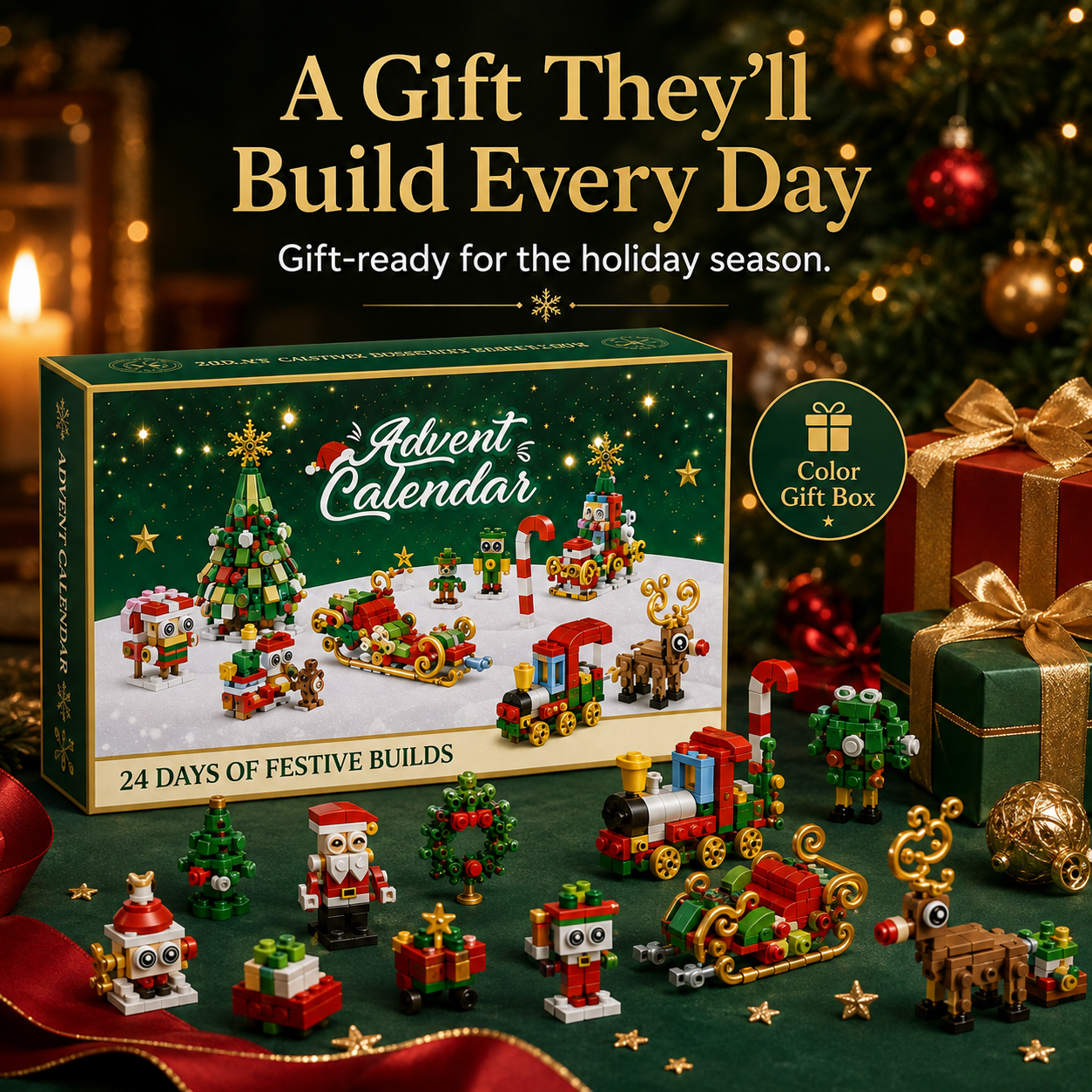 Step-by-step color instruction manual and brick details