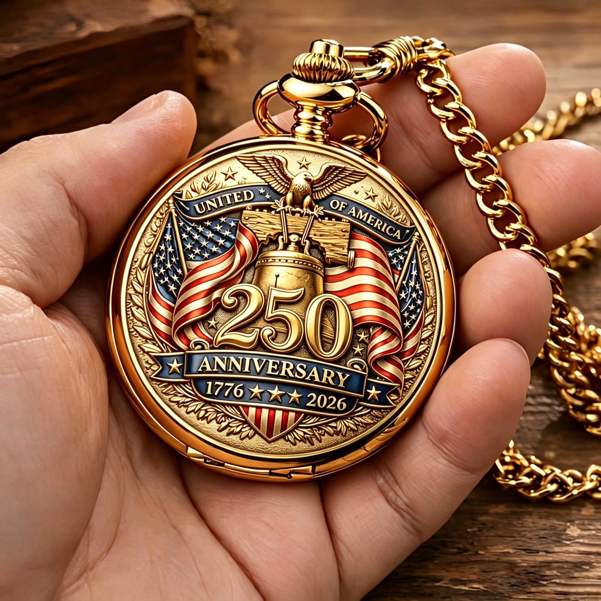 Limited Release: The 250th Anniversary "Spirit of Liberty" Pocket Watch is Here!