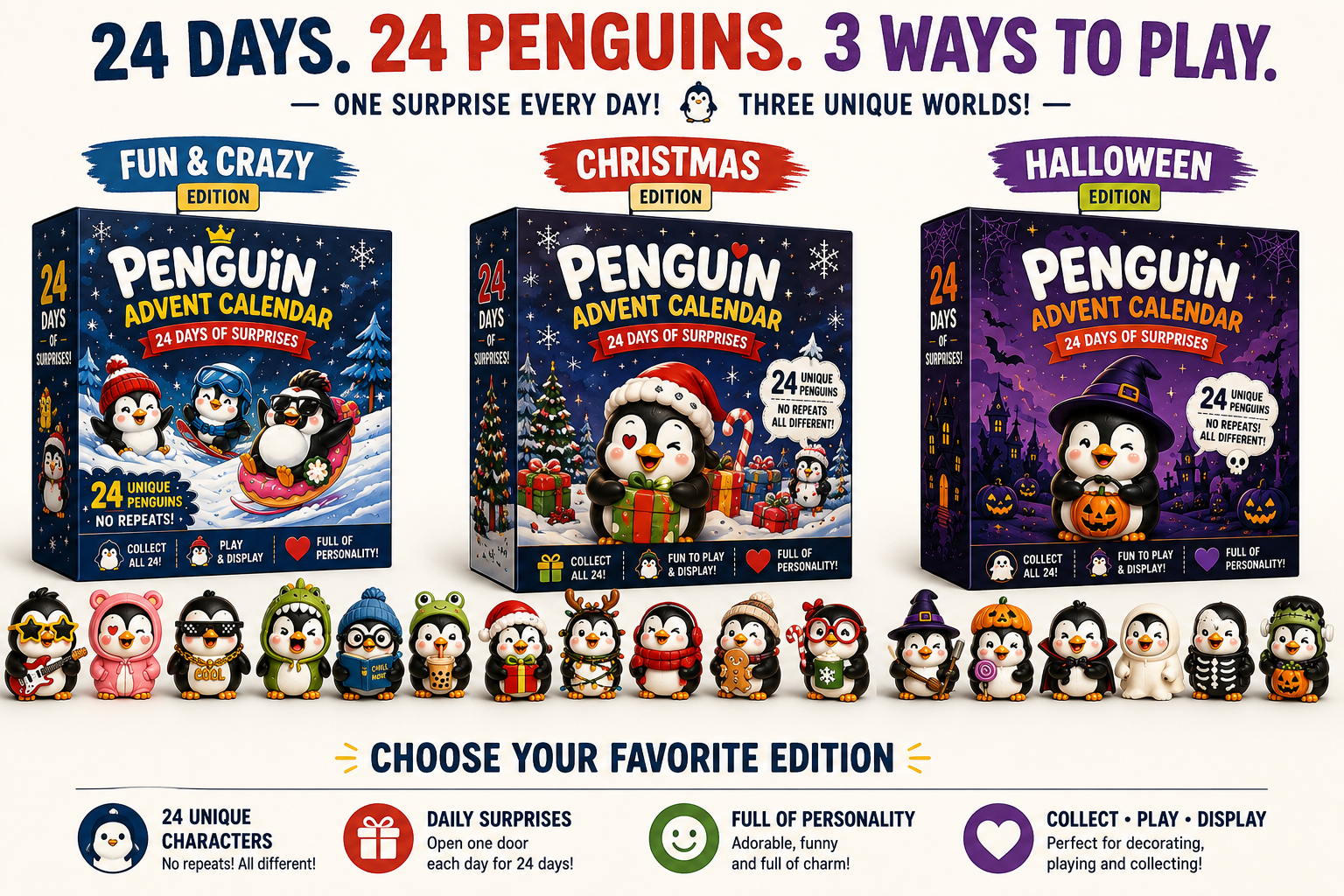 Christmas Penguin Advent Calendar edition