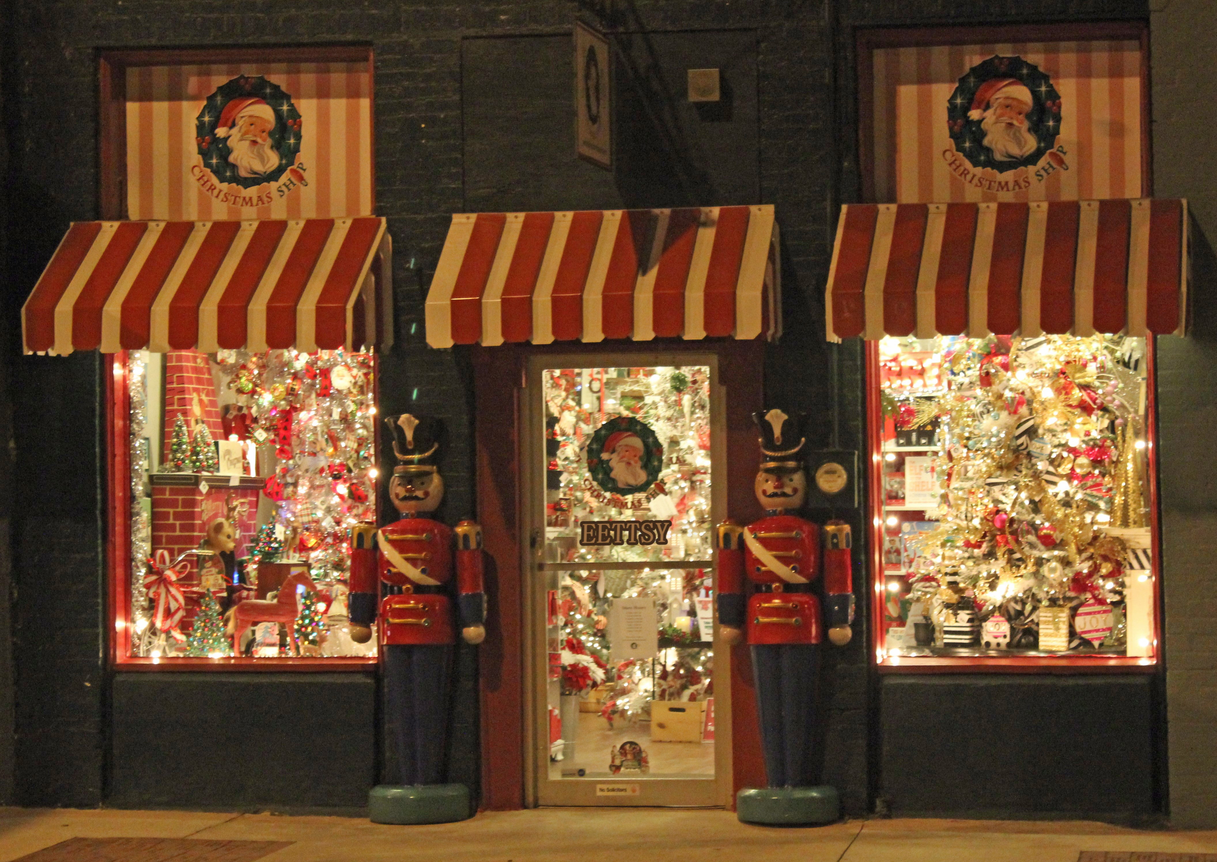 Santa Claus front door cover banner decorated for Christmas home entrance