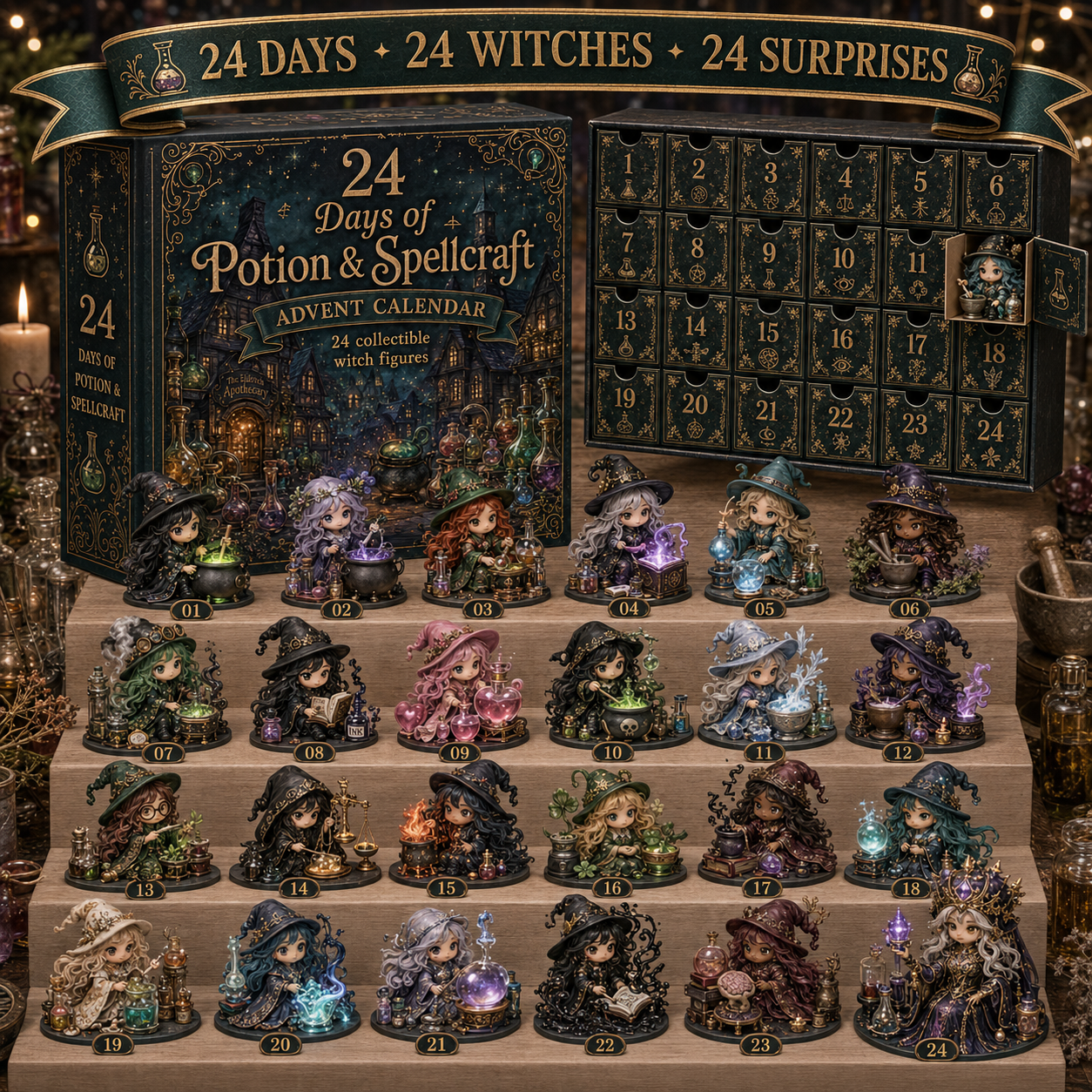 24 Days of Potion and Spellcraft Witch Advent Calendar