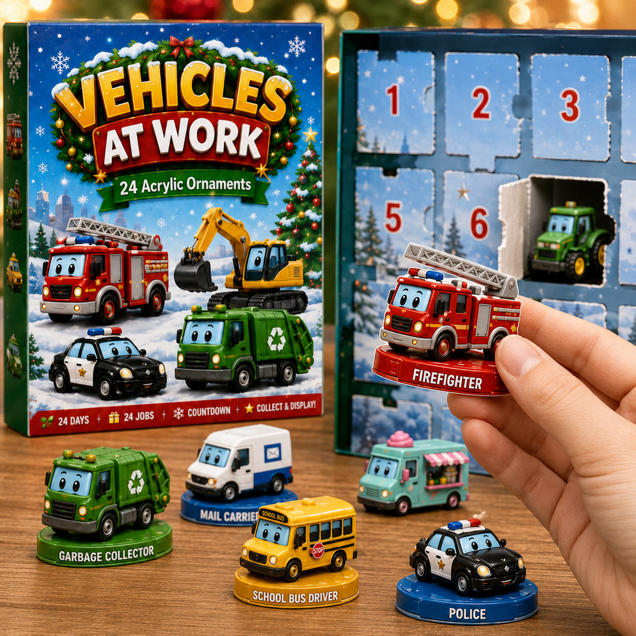 Vehicles At Work Christmas countdown collection