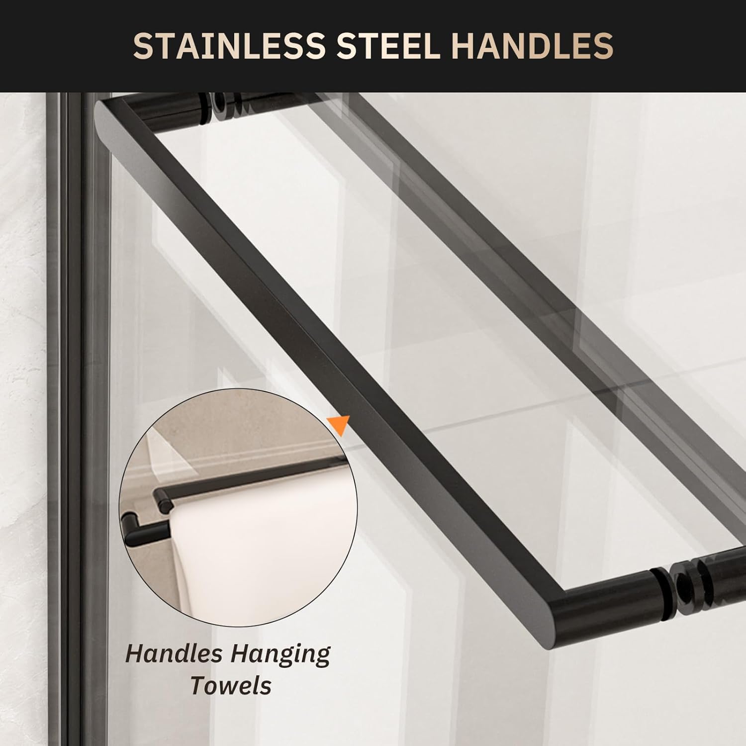 Frameless shower door