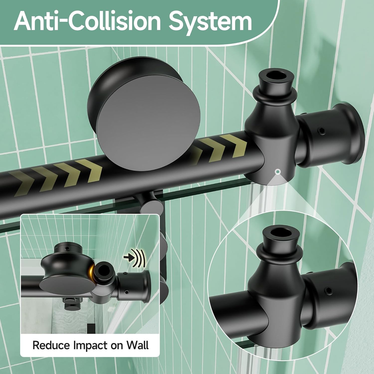 Frameless Bathtub Sliding Shower Door 