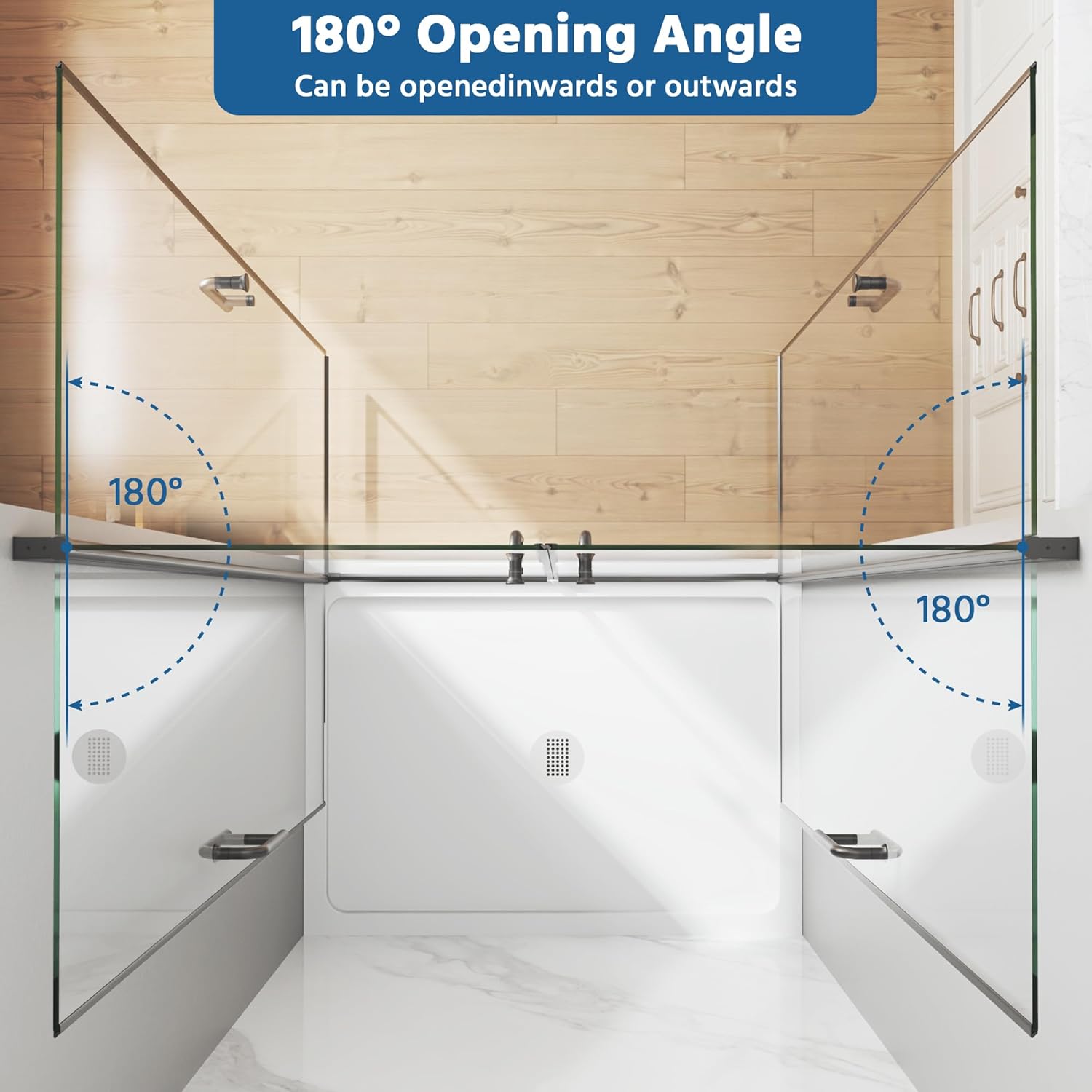 Pivot Swing Glass Shower Door