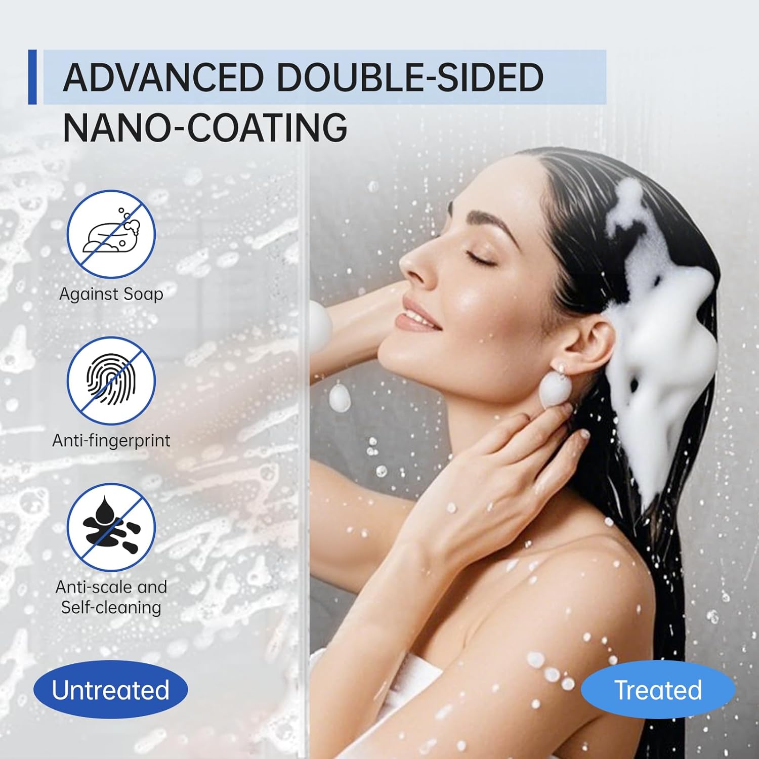 Frameless shower door