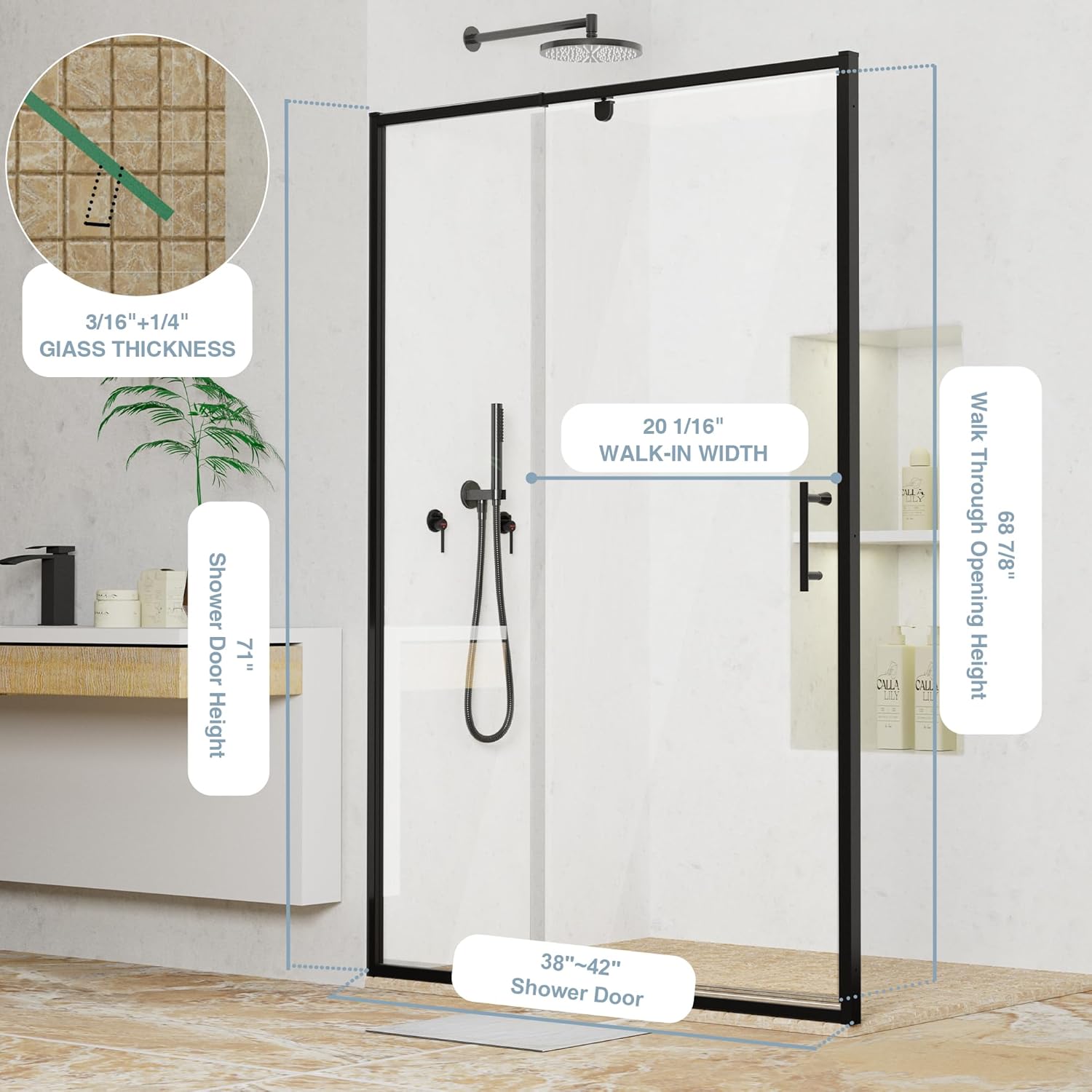 Frameless Sliding Door