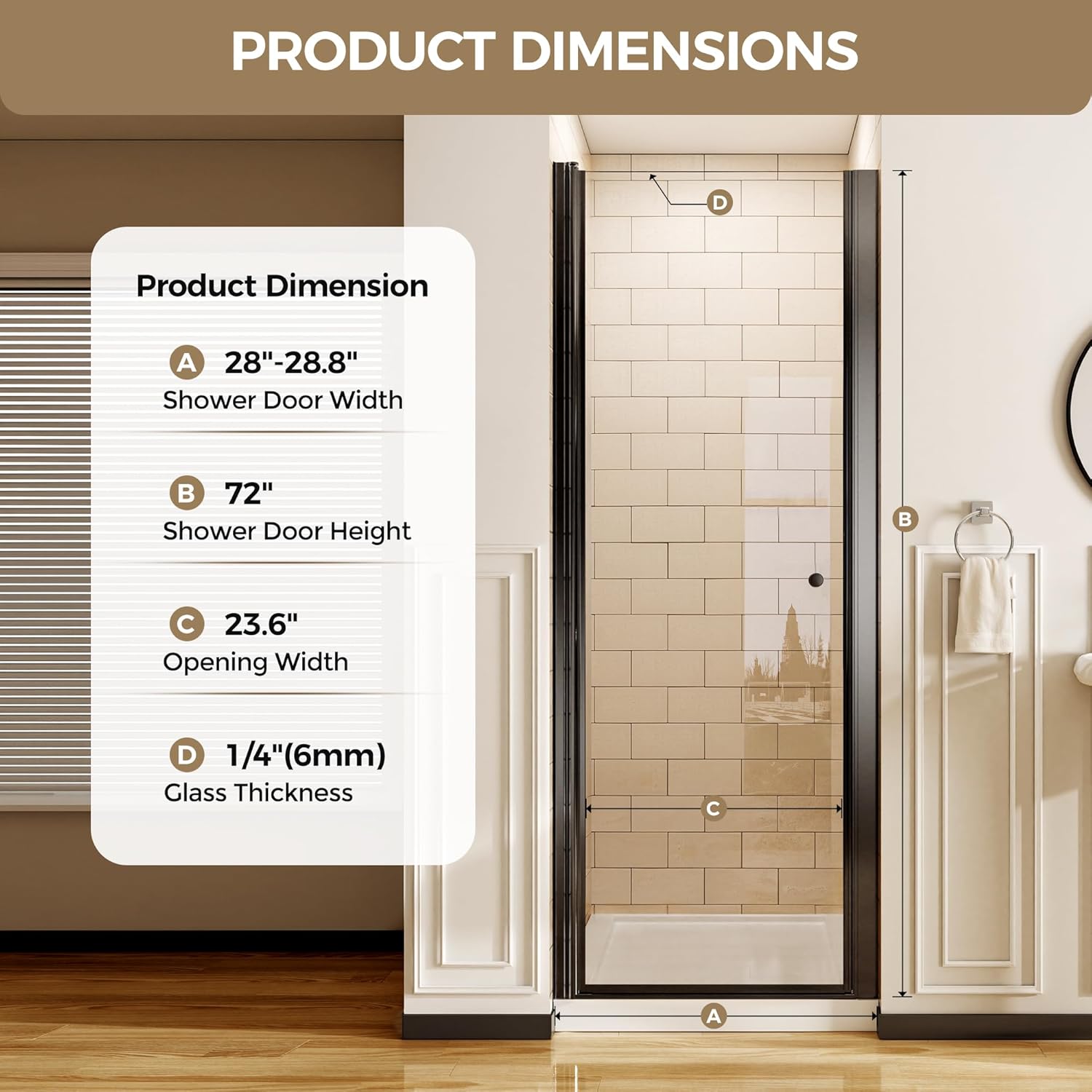 Pivot Shower Door