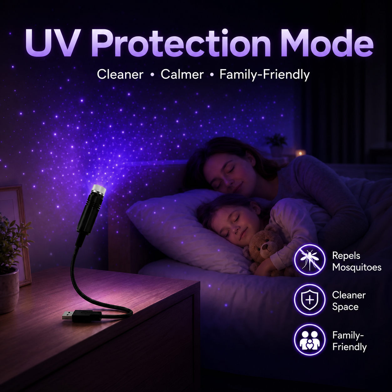 5D Spatial Galaxy Projector & Smart Ambient Protection System