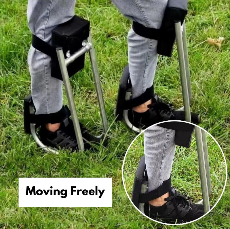 Ergonomic Wearable Gardening Knee Seat - Leg Brace with Knee Protection & Ankle Support for Farm Work