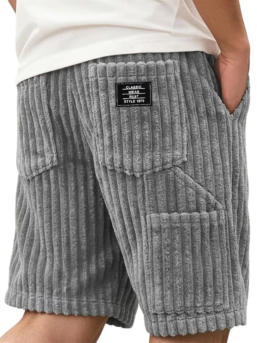 Men’s Corduroy Multi-Pocket Shorts