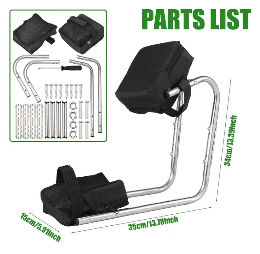 Ergonomic Wearable Gardening Knee Seat - Leg Brace with Knee Protection & Ankle Support for Farm Work
