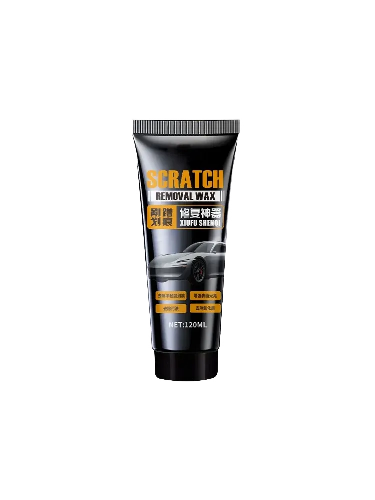 This car polishing wax enhances shine and repairs scratches.